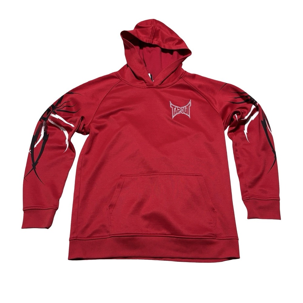 TAPOUT Youth Boys Pullover Hoodie MMA Grunge Size XL 21 x 27